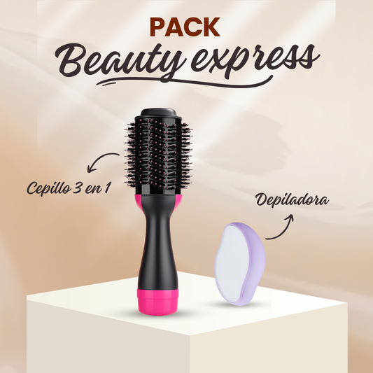 Cepillo 3 en 1 + Piedra Depiladora Arunea® Pack Beauty Express