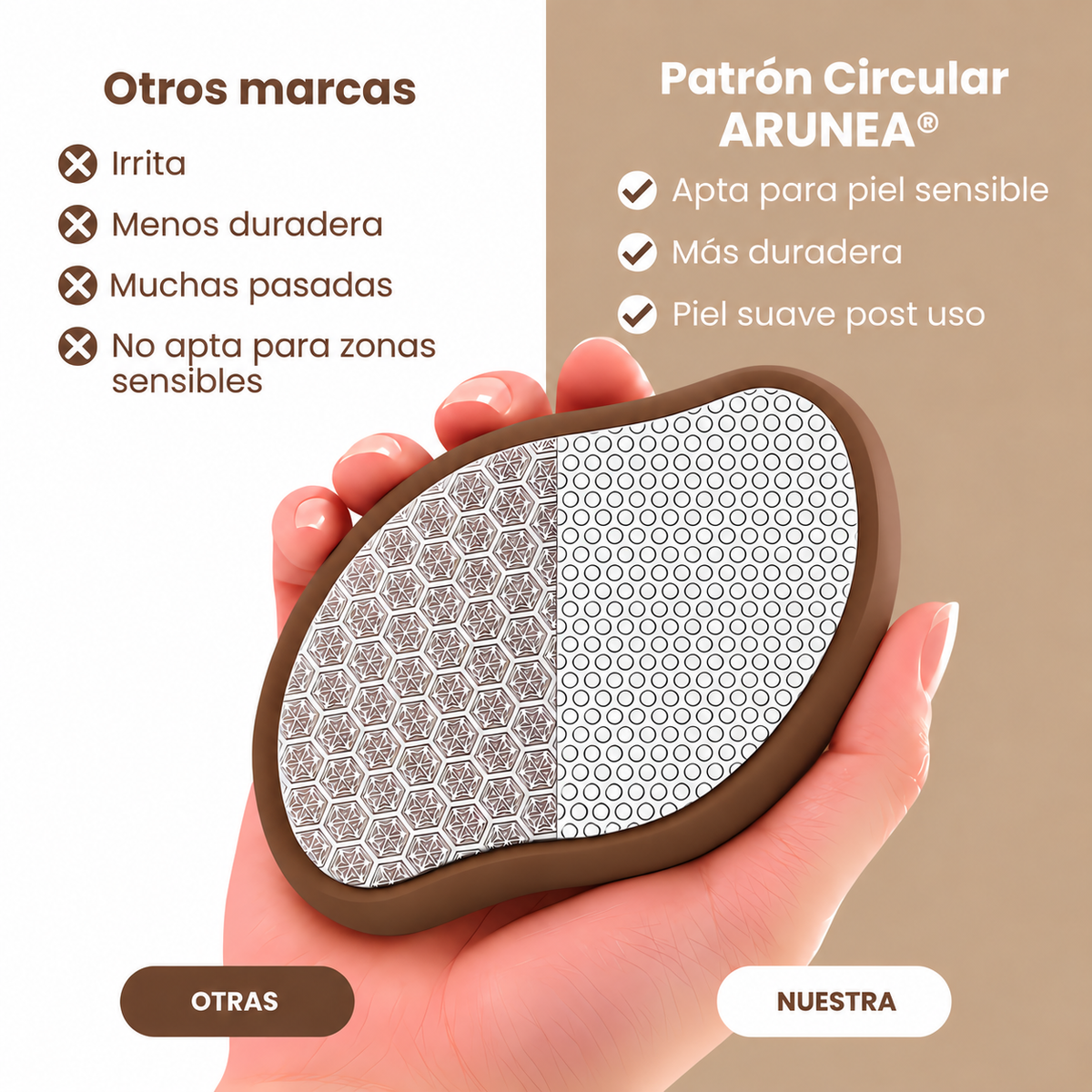 Borrador de Vello Corporal Arunea®